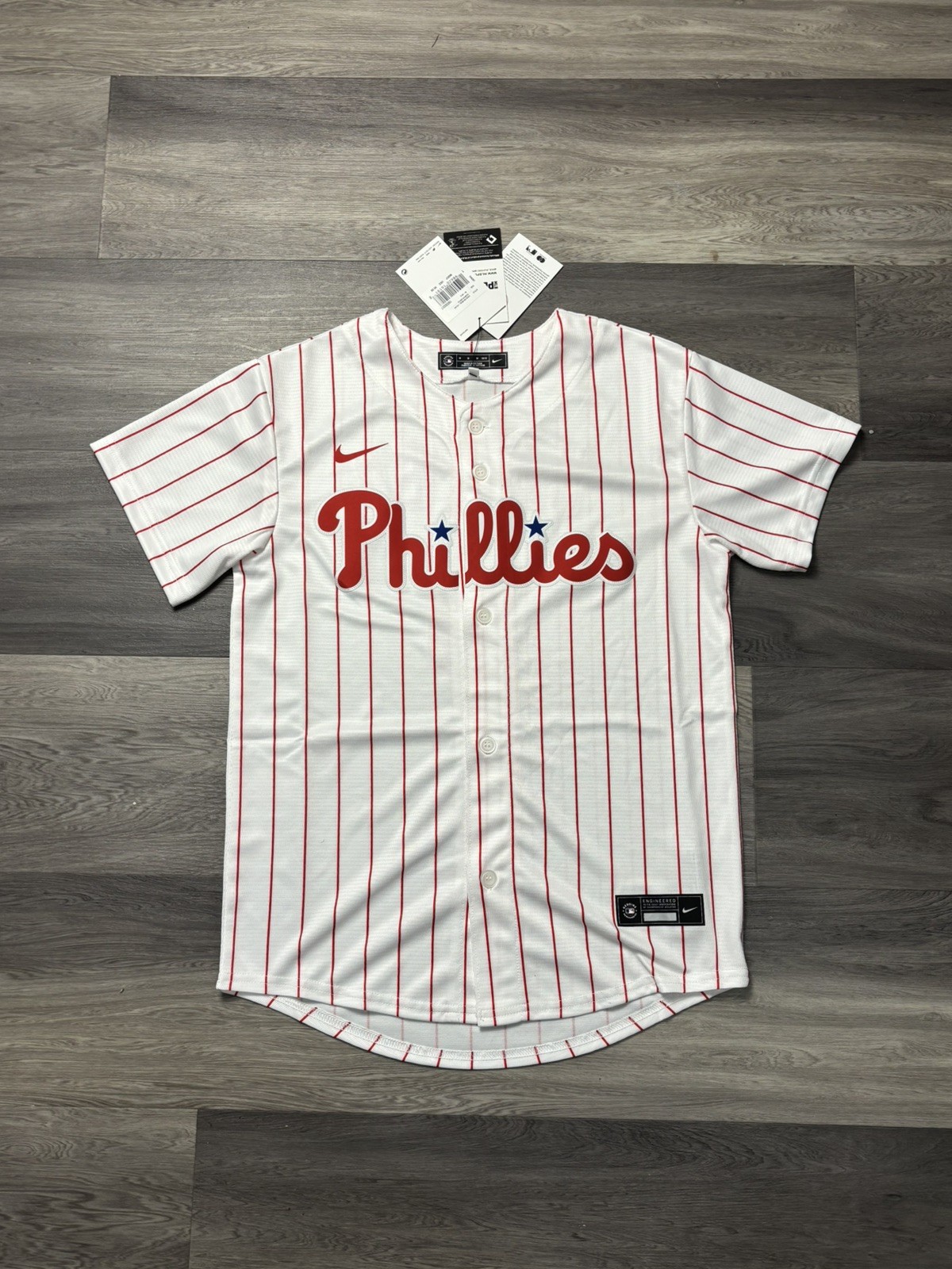 NWT Philadelphia Phillies Bryce Harper Nike Home Baseball Jersey Youth Kid M $90