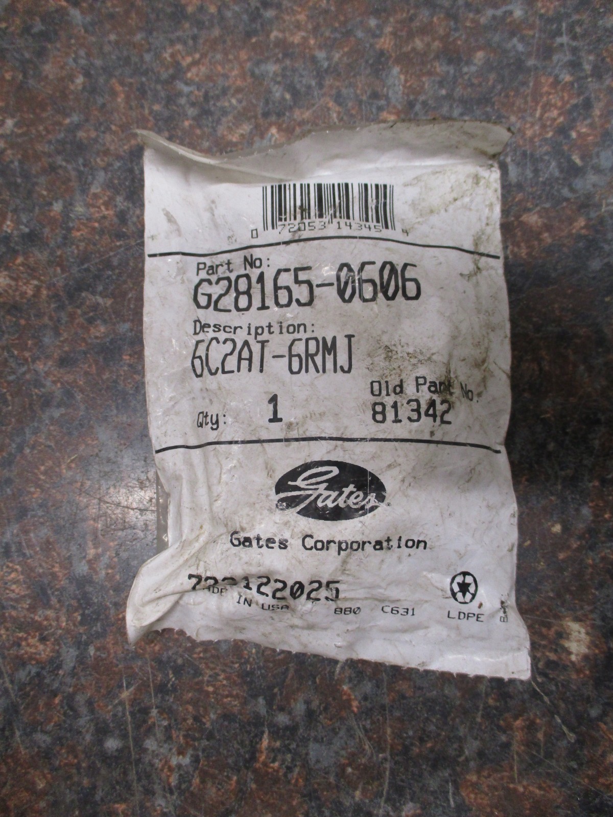 NEW Gates Hydraulic Coupling / Adapter Gates G28165-0606 FREE SHIPPING