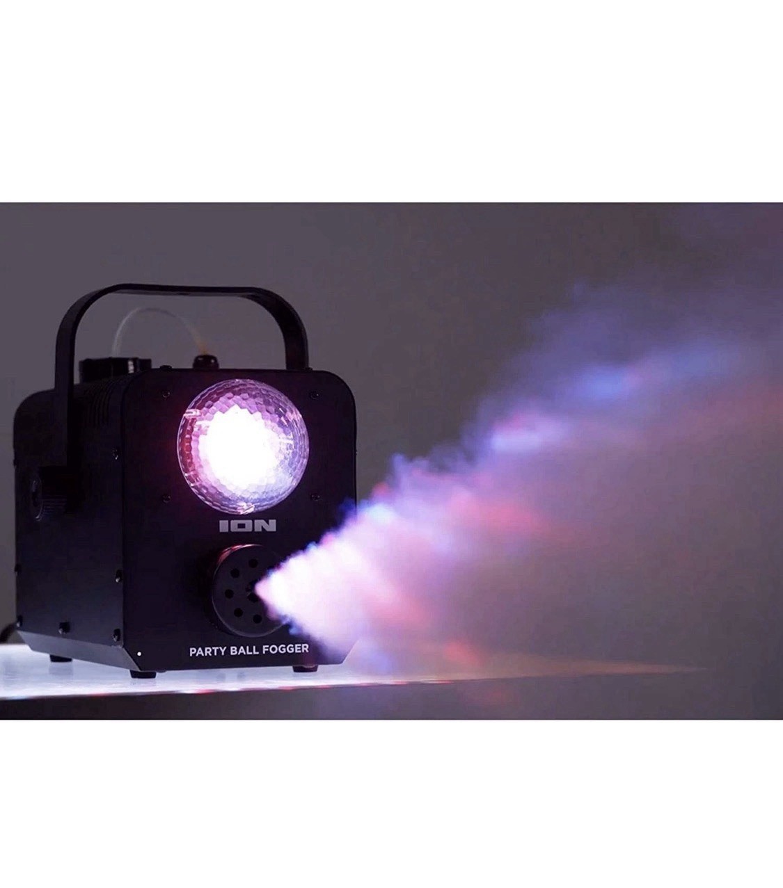 Ion Audio Party Ball Fogger 1000-Watt Fog Machine with Built-in Party Lights