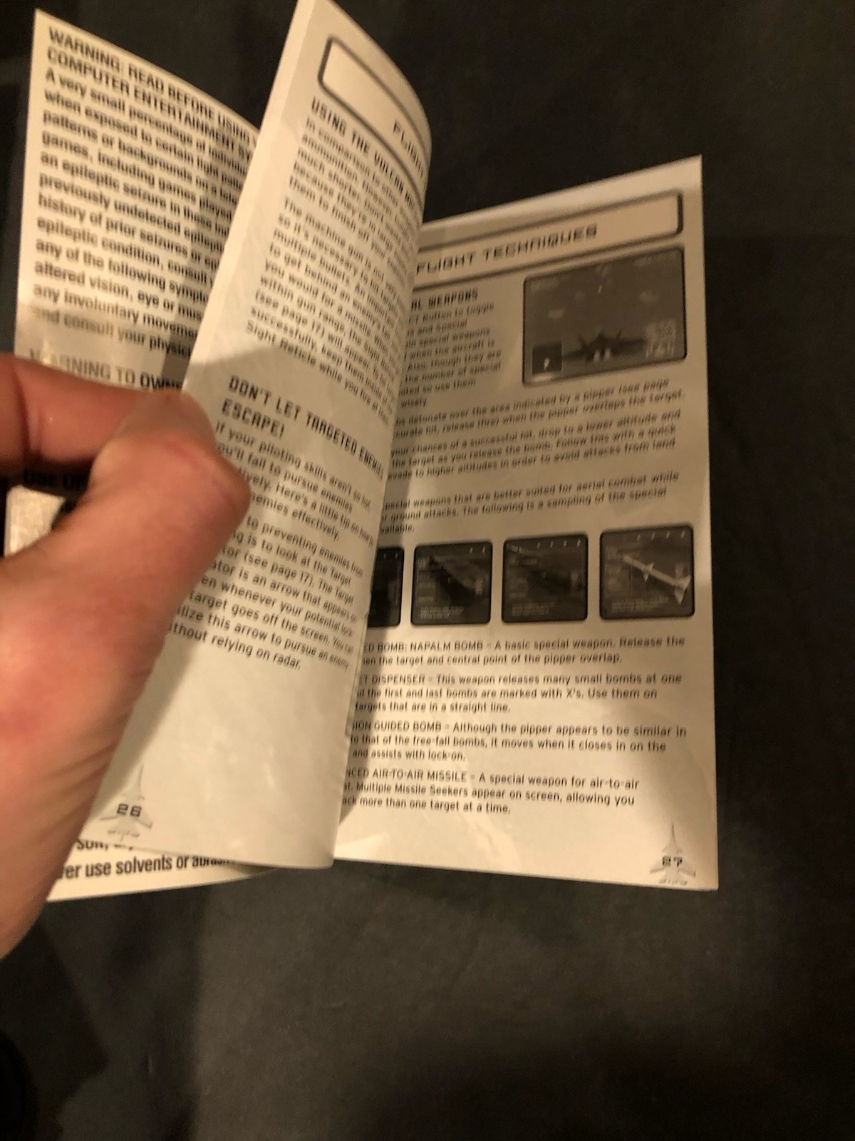 ace combat 04 Shattered Skies ps2 Manual Only