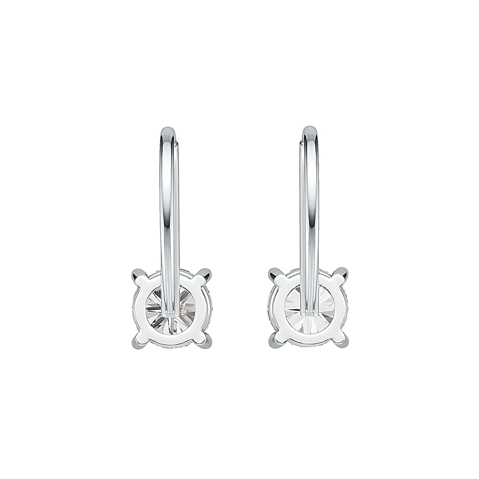 Sterling Silver Semi Mount Earrings Setting Round RD 6x6mm