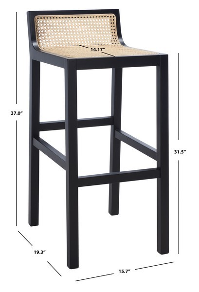 Safavieh SAITO LOW BACK CANE BAR STOOL, Reduced Price 2172762567 BST9501A
