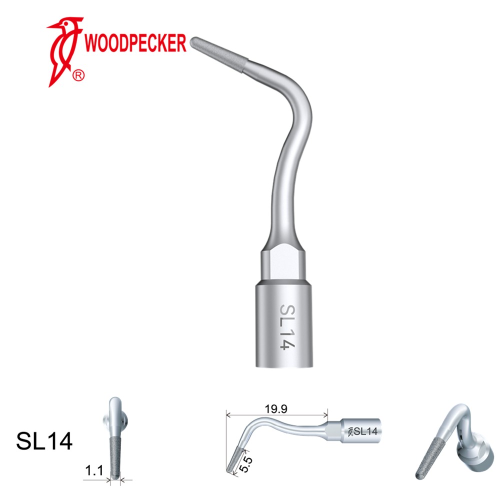 Woodpecker Dental Perio Bone Surgery Tips SL14 for Surgic Smart  & Satelec Perio