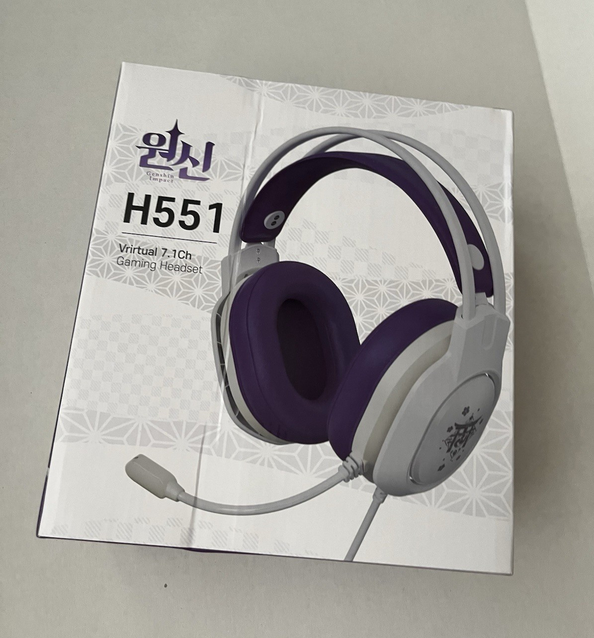 Genshin Impact gaming headset and Genshin mousepad from South Korea