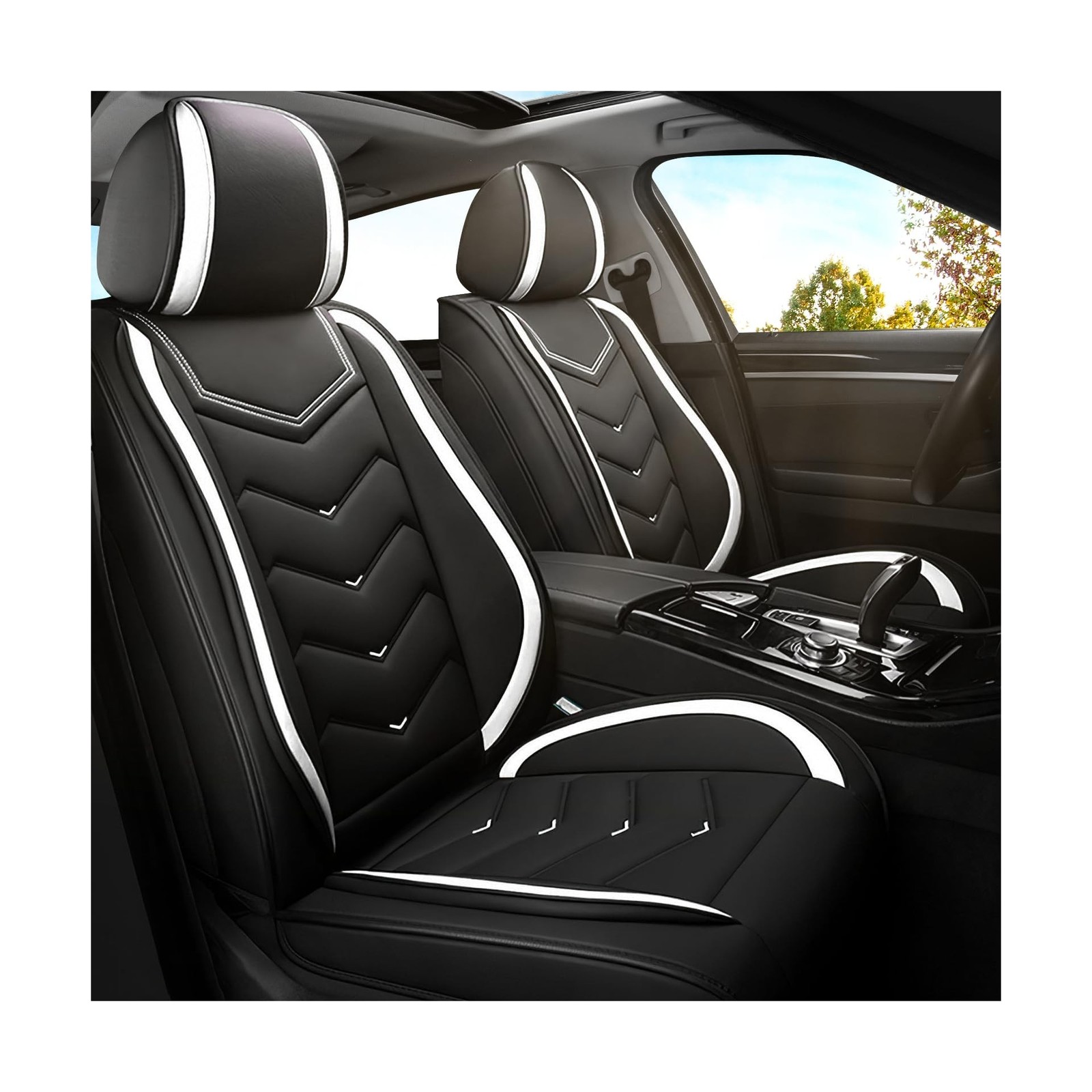 ADERN Car Seat Covers for Nissan Sentra 2000-2026, Premium Nappa Leather Car ...