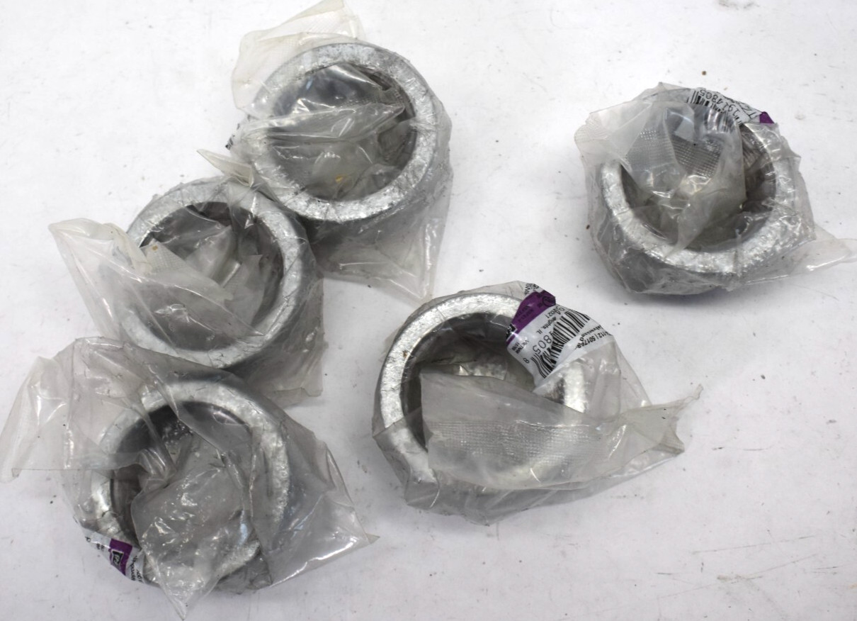 Lot of 5 1-1/2" Galvanized Malleable Iron Caps #311CA-112 Pipe Fittings