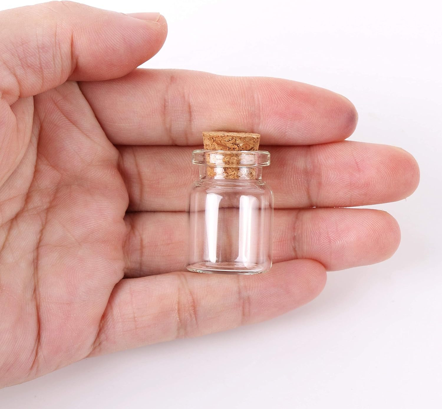 Mini Glass Bottles with Cork Stoppers DIY Art Crafts Storage Container 24Pcs