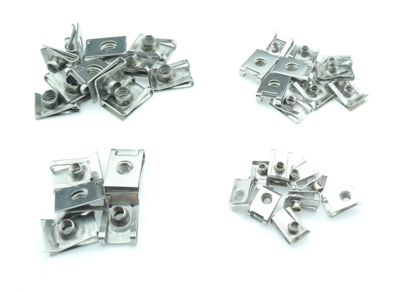 Snap On Nuts M4 M5 M6 M8 Stainless Steel Clamp Nuts A2 Sheet Metal Nuts 4-8mm Clips