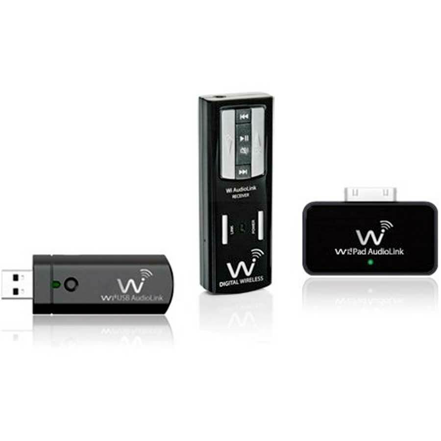 Wi Digital Systems Apple & USB Stereo AudioLink Wireless System Powerful , New!