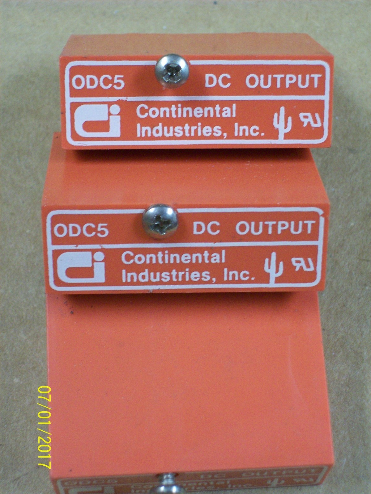 LOT OF 3 0DC5 DC OUTPUT MODULE CONTINENTAL INDUSTRIES