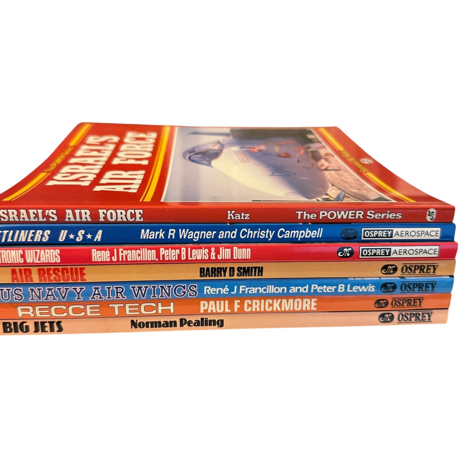 Lot of 7 Different Motorbooks International Aviation / Airplane Book Lot A02
