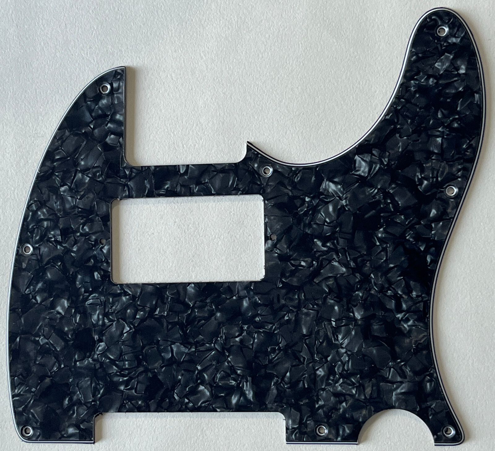 Black Pearl Pickguard Fit Fender Telecaster 8-Hole Humbucke Style Guitar Parts