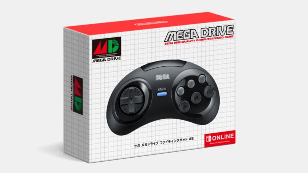 SEGA Mega Drive Fighting Pad 6B Controller Nintendo Switch Online Japan New