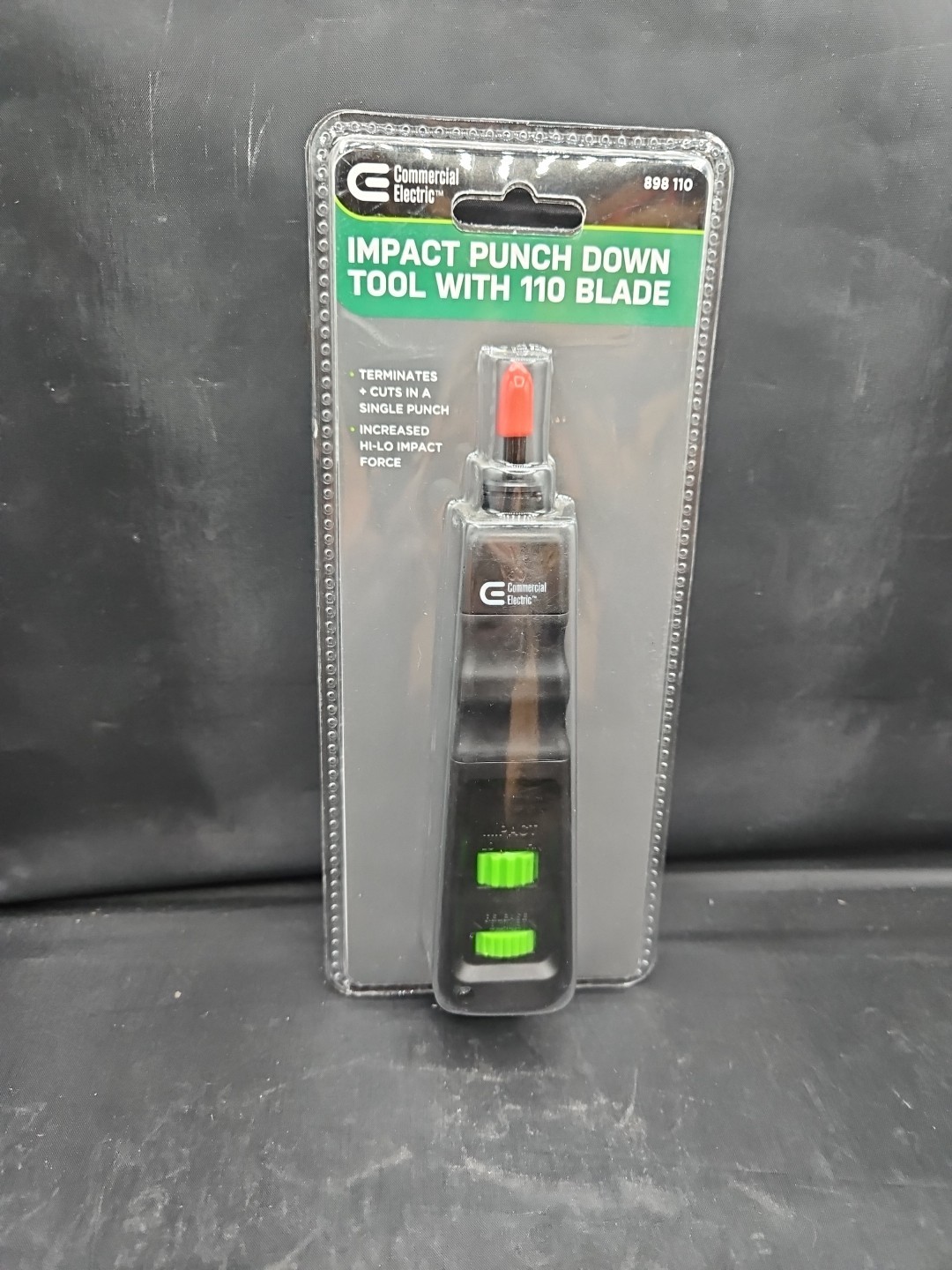 Commercial Electric Impact Punch Down Tool with 110 Blade 898110 New in  Package