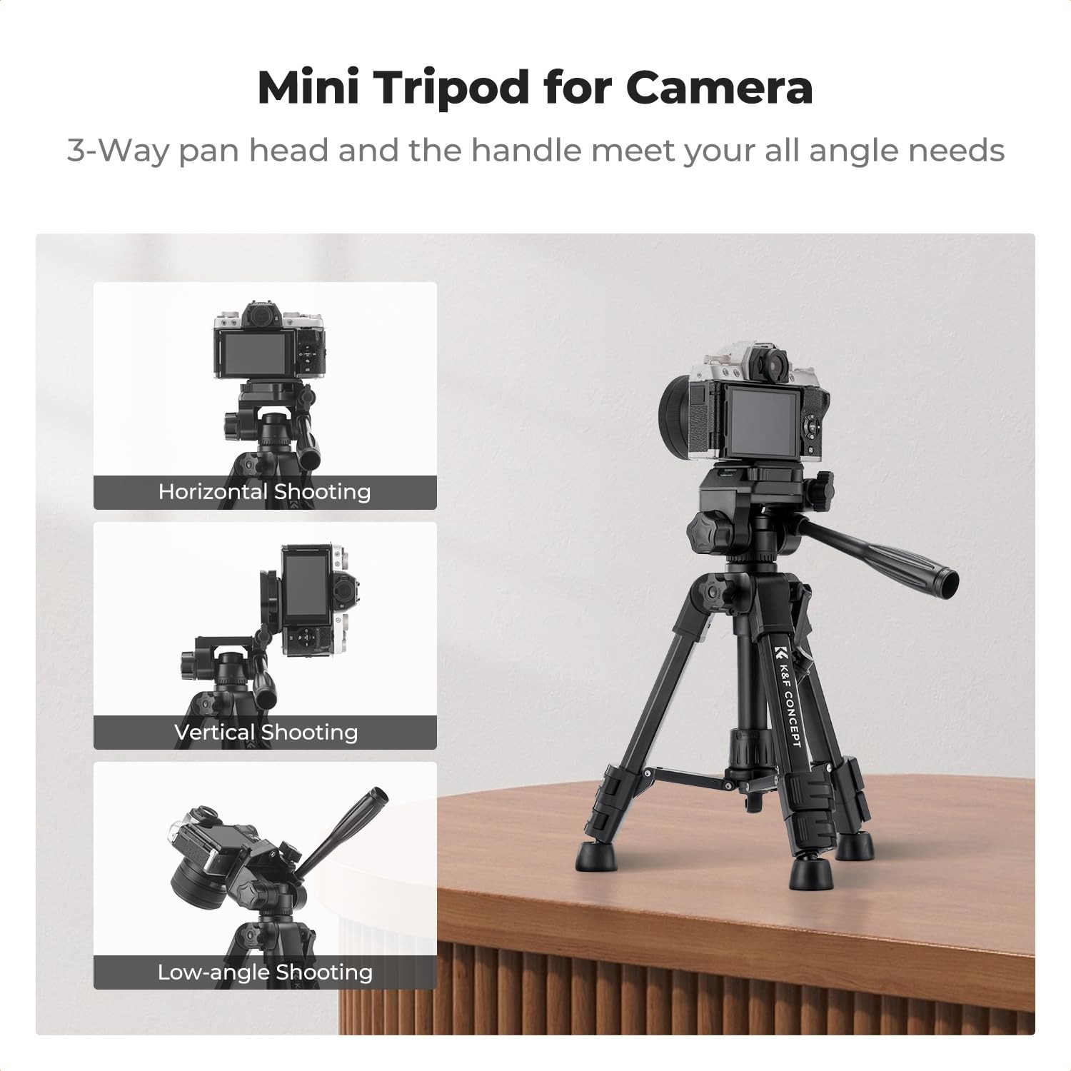 25" Mini Desk Tripod for Camera Video