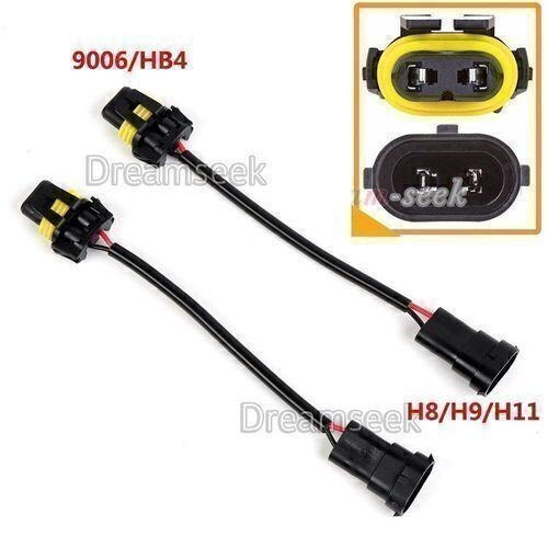 9006 Bulb To H8 H11 Conversion Harness Socket Adapter For Headlight Fog Light UK