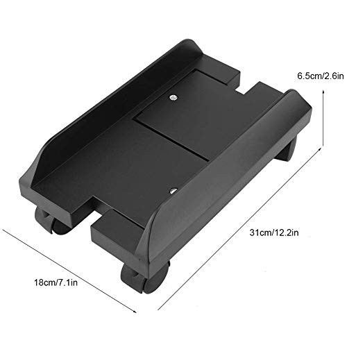 Universal ABS PC Computer Tower Stand Holder, Adjustable Width, Rolling Caster