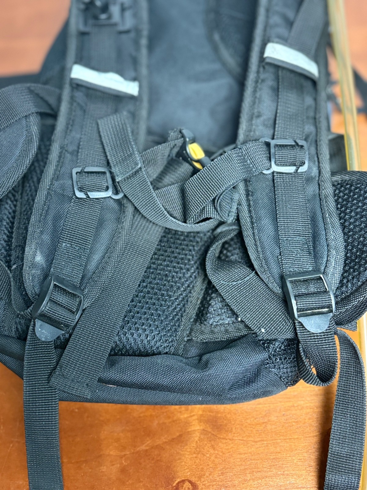 Ecogear Glacier Black Grey Recycled Polyester Hydration Hiking Backpack OS