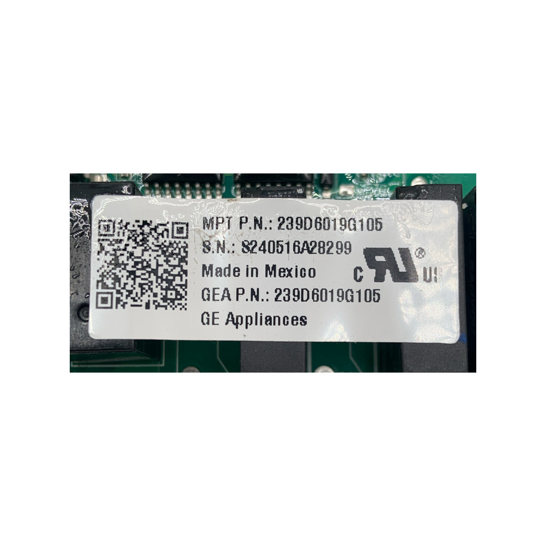 GE Refrigerator Control Board - Part Number 239D6019G105