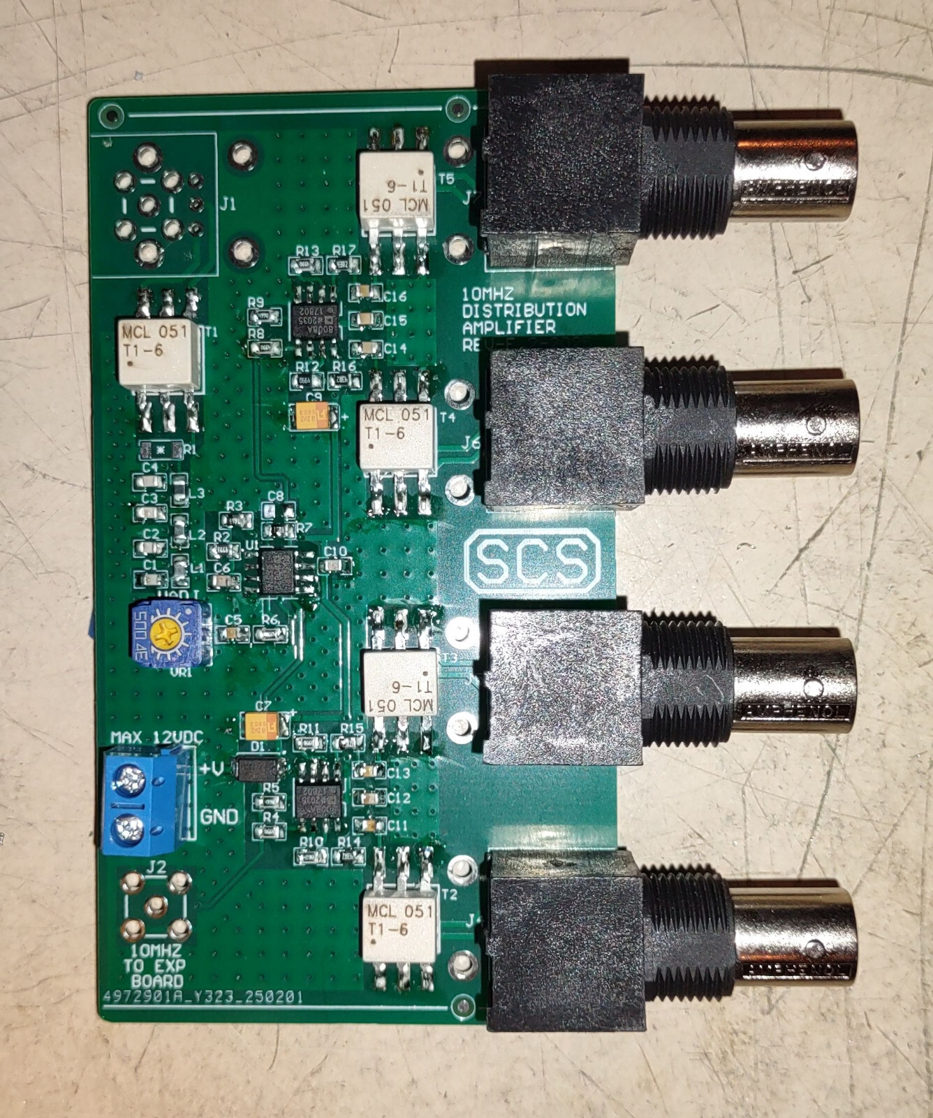 Distribution Amplifier 10MHz Isolated w/4 BNC outputs