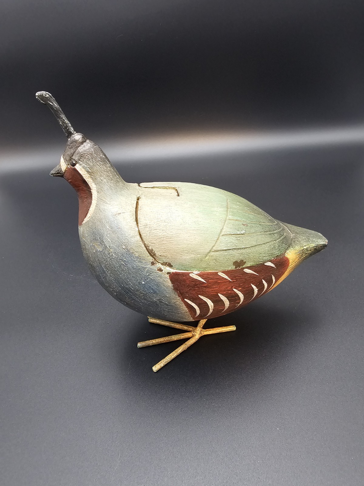 Quail trinket storage decorative box