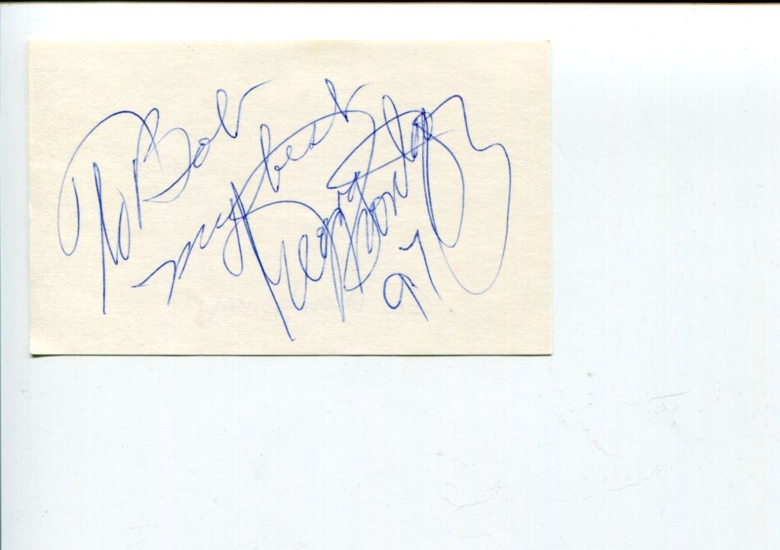 George Montgomery Cimarron City Battle the Bulge Cowboy Signed Autograph