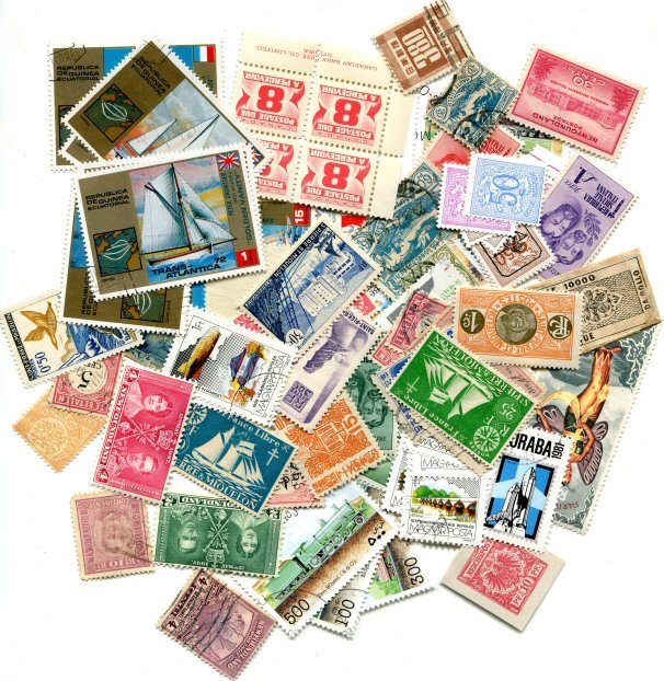 Worldwide Grab Bag Packet 100+ Unchecked Stamps With Free Shipping