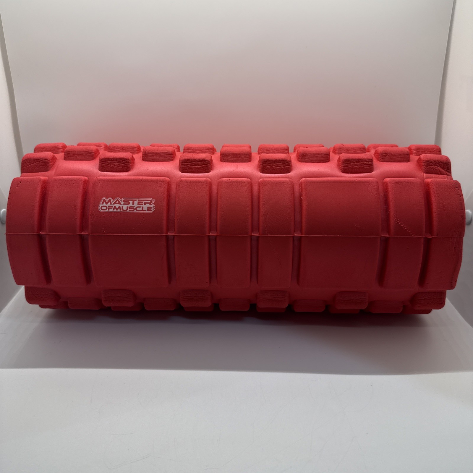 Master Of Muscle Red 13" Deep Tissue Textured Health & Fitness Foam Roller, Used