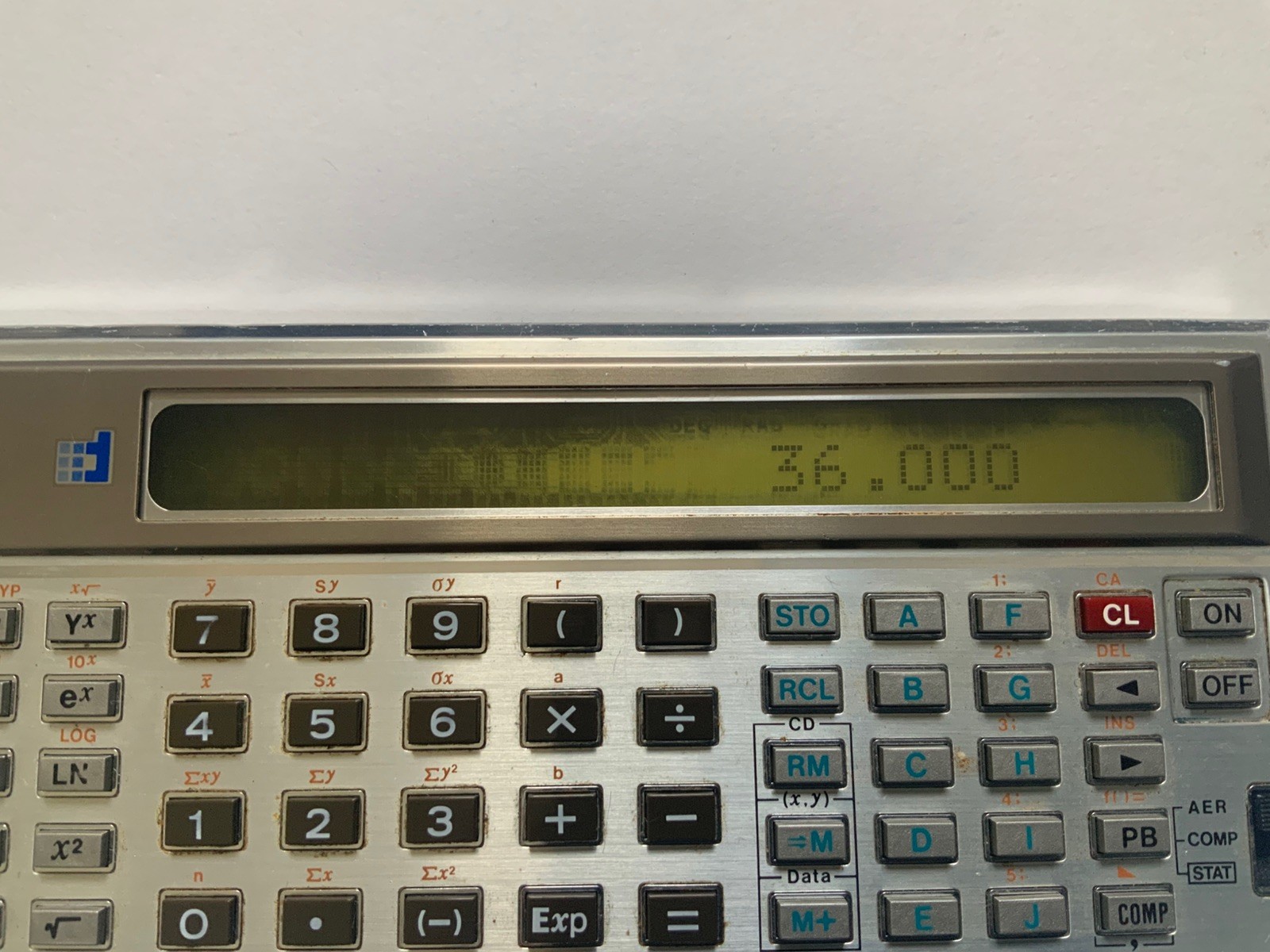 Vintage Sharp EL-5100 Scientific Calculator With Case *screen Bleed* Working