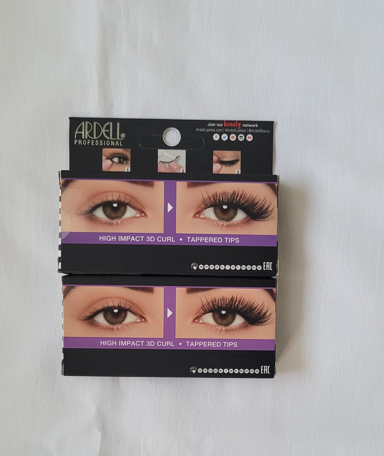 New Ardell Mega Volume #262 Eyelashes Bundle - 2 Pack