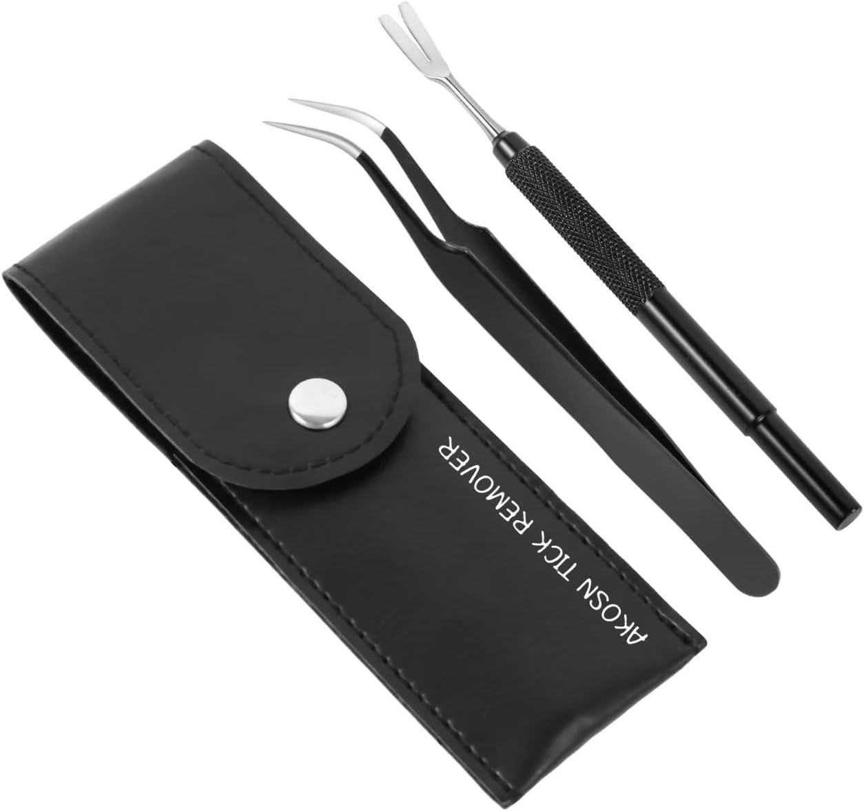 Premium Tick Removal Tool - Stainless Steel Tick & Flea Remover for Pets Dogs Ca