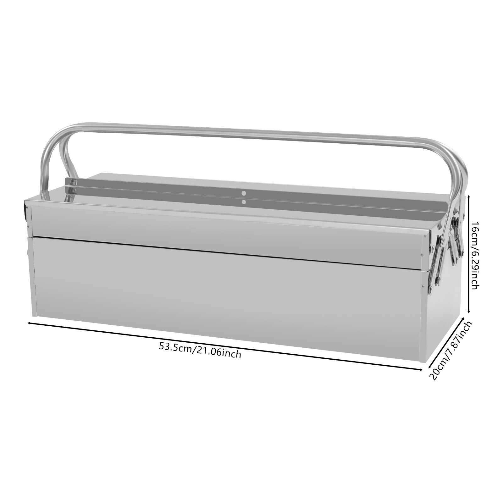 Tool Storage Box, Folding Tool Box, 2-Layer Multi-Function Tool Organizer