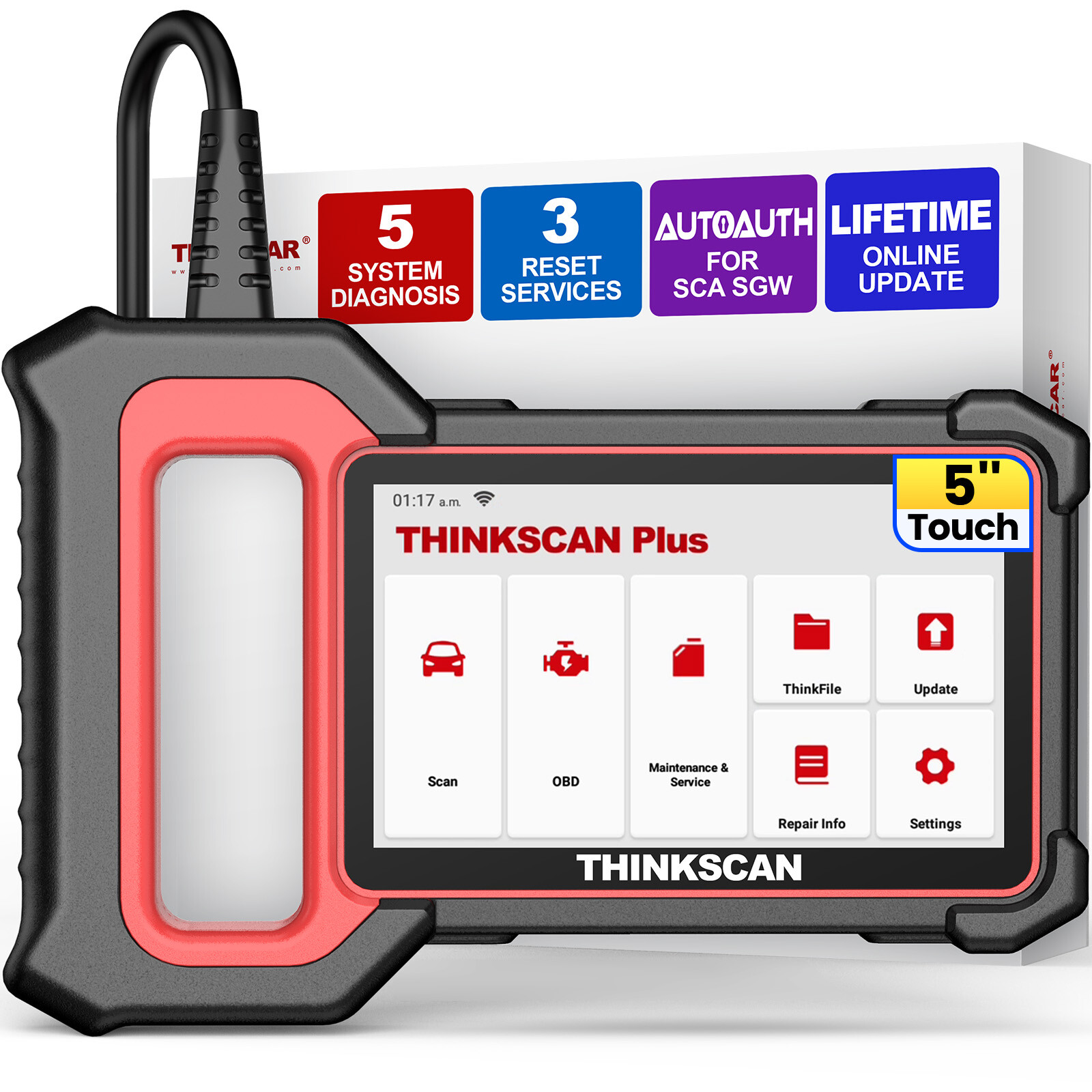 2023 THINKCAR OBD2 Car Scanner ABS SRS Engine DPF SAS EPB Car Diagnostic Tool