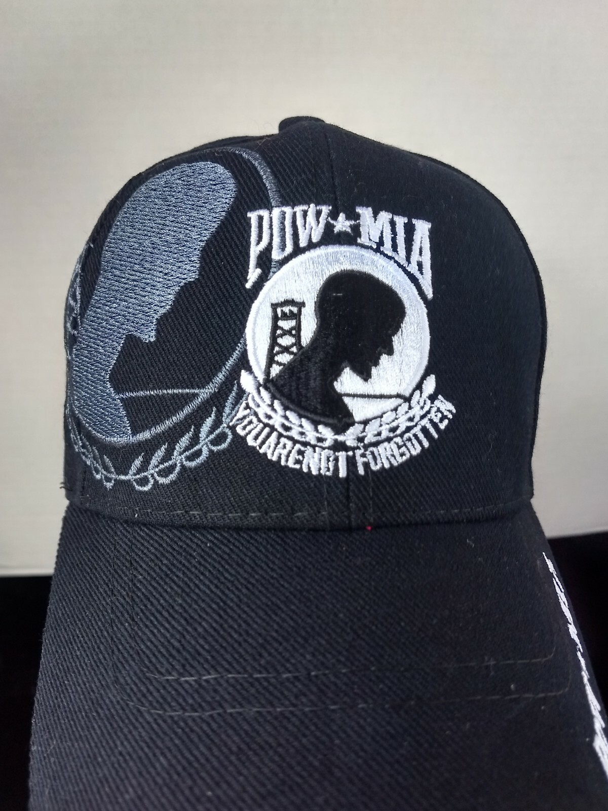 POW MIA You Are Not Forgotten Embroidered Adjustable Hat/Cap