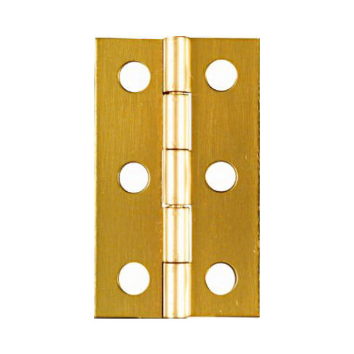 National Hardware N211-300 2-Pk., 2 x 1-3/16 In. Hinges, Light-Duty, Brass -