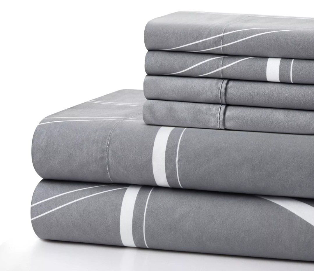 Marina Decorations 6 Piece Sheet Set, Modern Geometric, Deep Pocket, Size Double