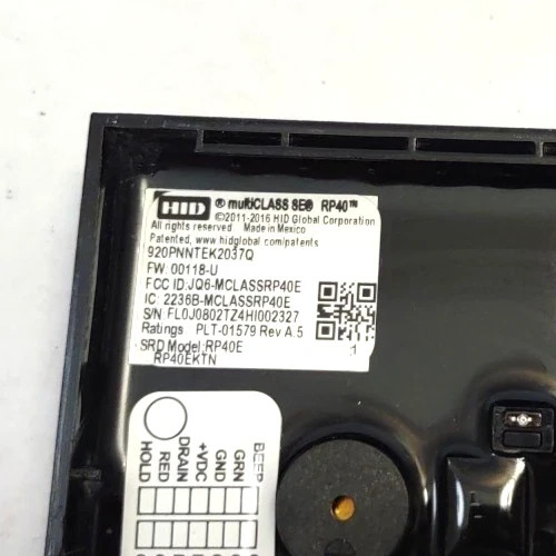 HID 920PNNTEK2037Q multiCLASS SE RP40 Wall Switch Access Control Reader RP40EKTN