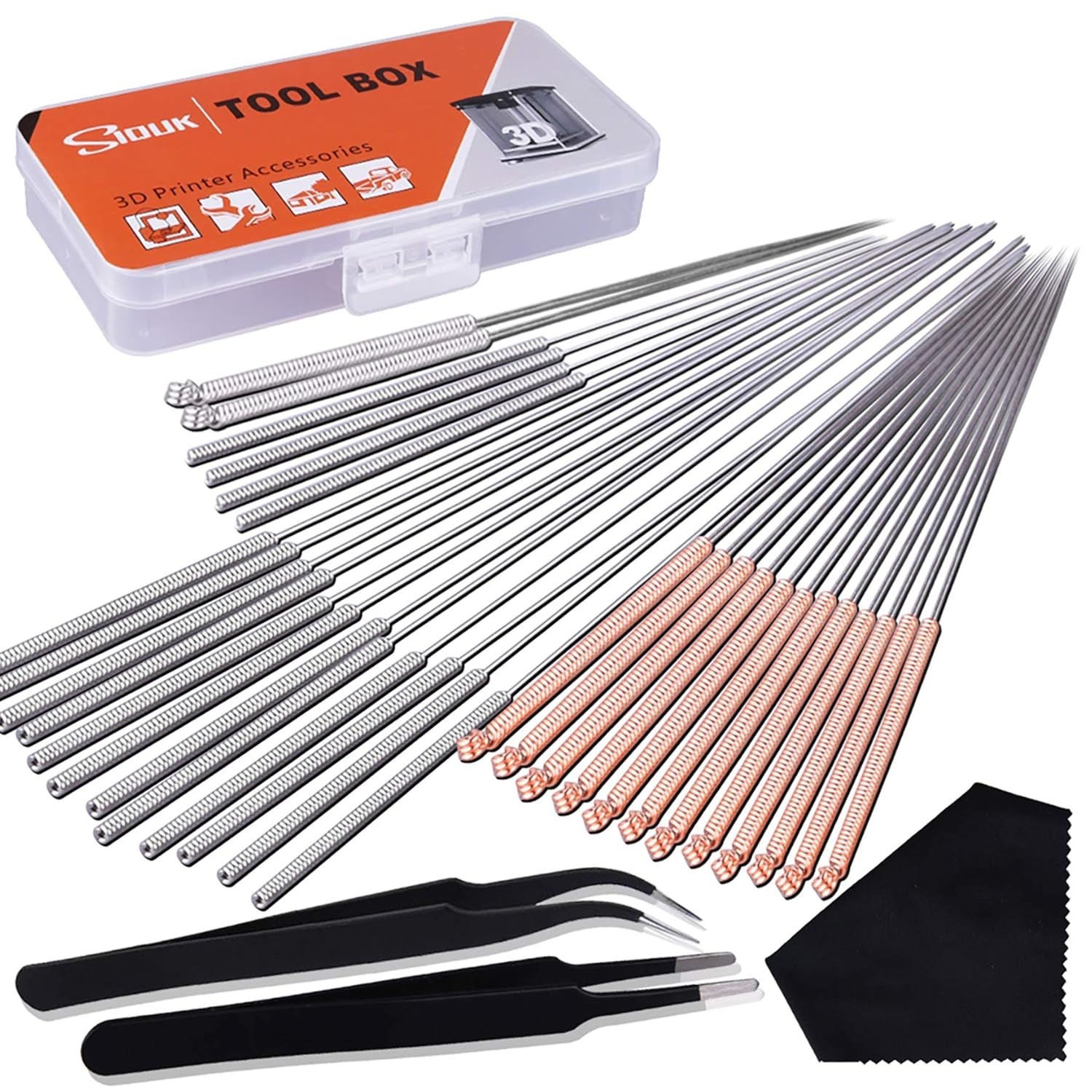 Versatile 33-Pc 3D Printer Maintenance Kit - Needles & Precision Tools Included