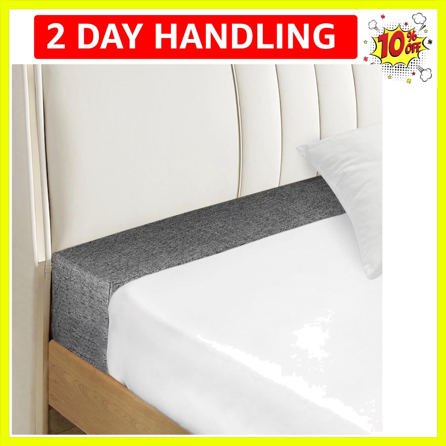 Bed Gap Filler,High-Density Bed Crack Filler with Removable Cover,Mattress Ex...