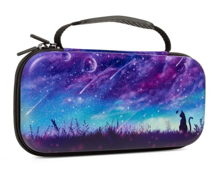 Nintendo Switch Carrying Case OLED CASE ONLY Cat Starry Night NEW
