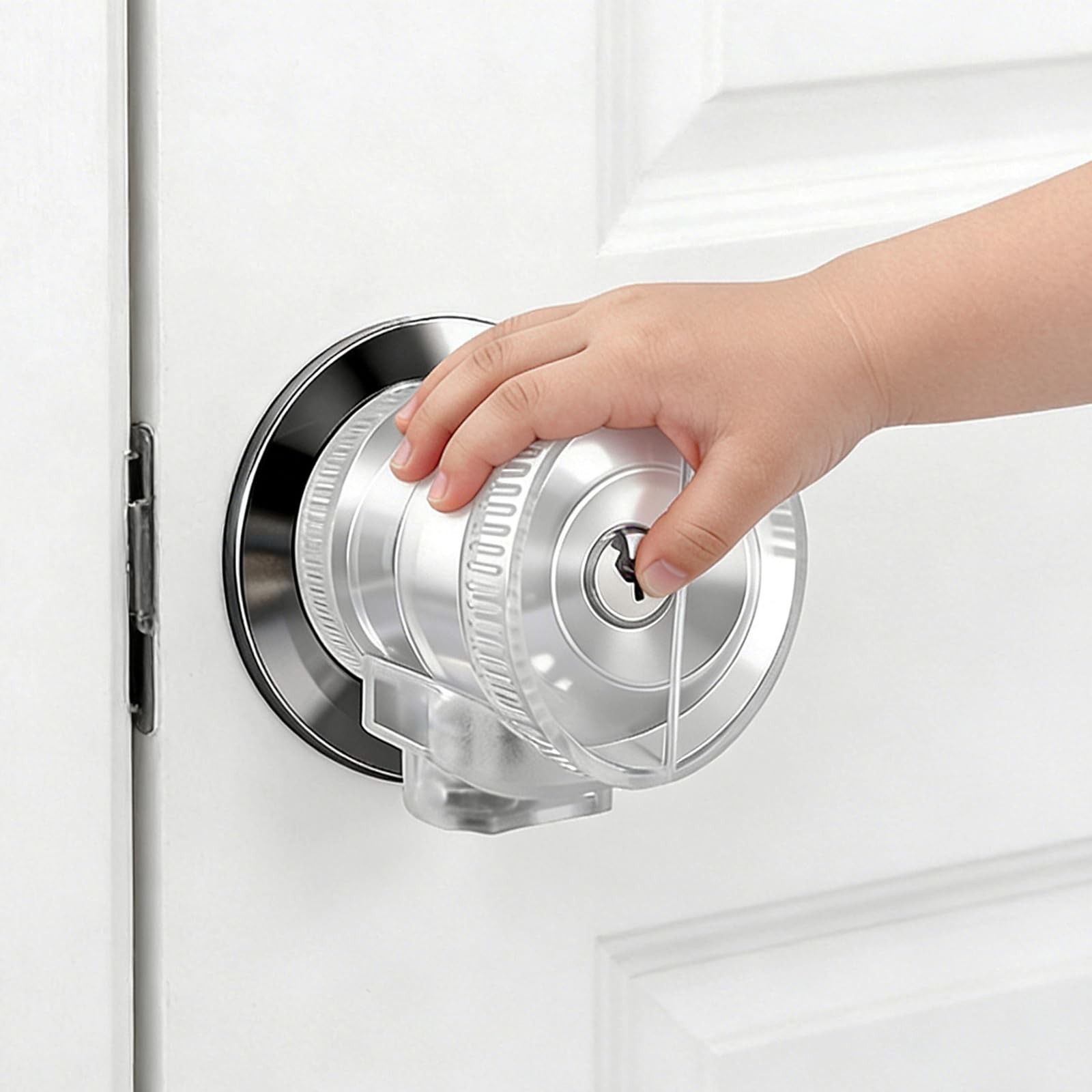 PILISPARK Door Knob Safety Self-locking Cover for Kids, 1 Pack,Prevent 1 PACK