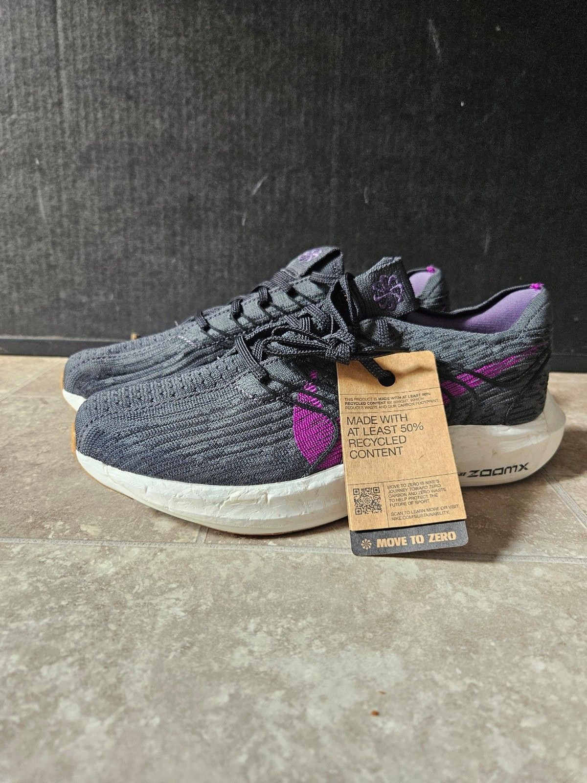 New Nike Pegasus Turbo Next Nature Black vivid purple 9 43.5 DM3413-003 zoom X