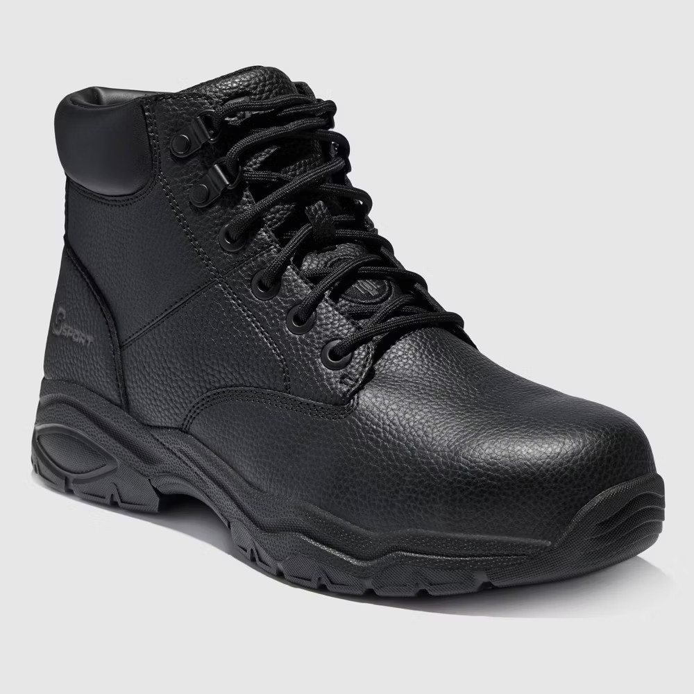 S Sport By Skechers Men Steel Toe Leather Work Boots