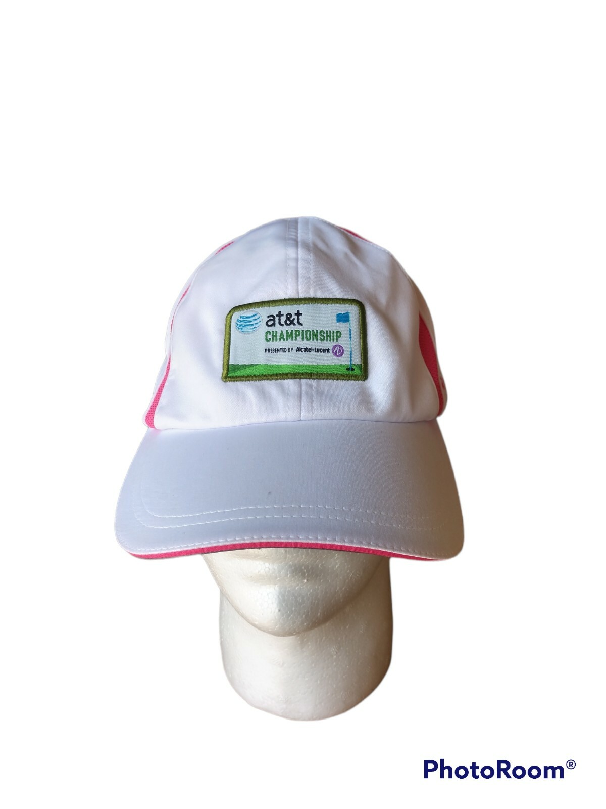 AT&T Golf Championship Cap Hat Adult Adjustable Imperial White/Pink