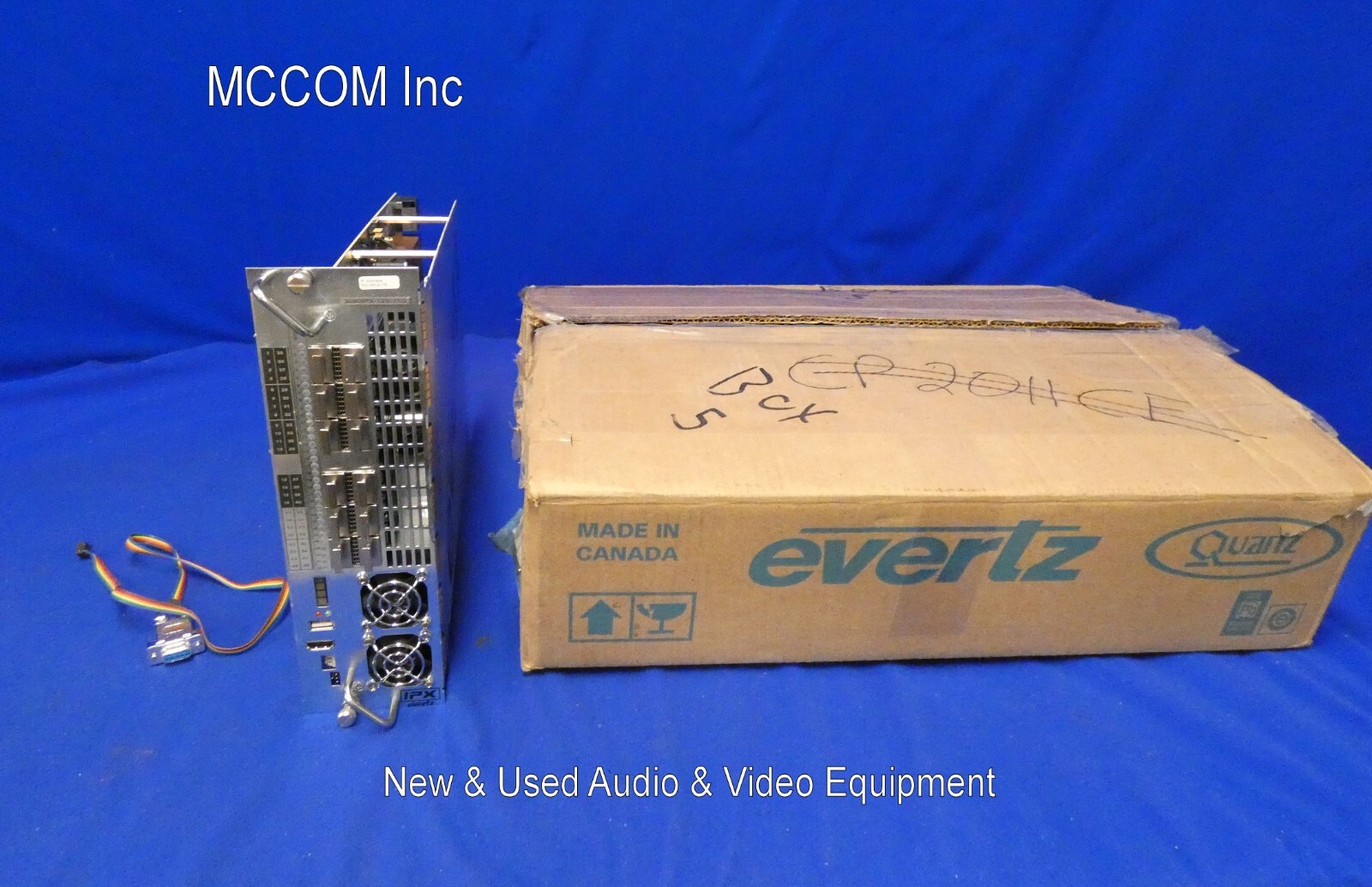 Evertz 3080IPX-128-25G Ethernet Switching Fabric w/ Licenses, cable, box