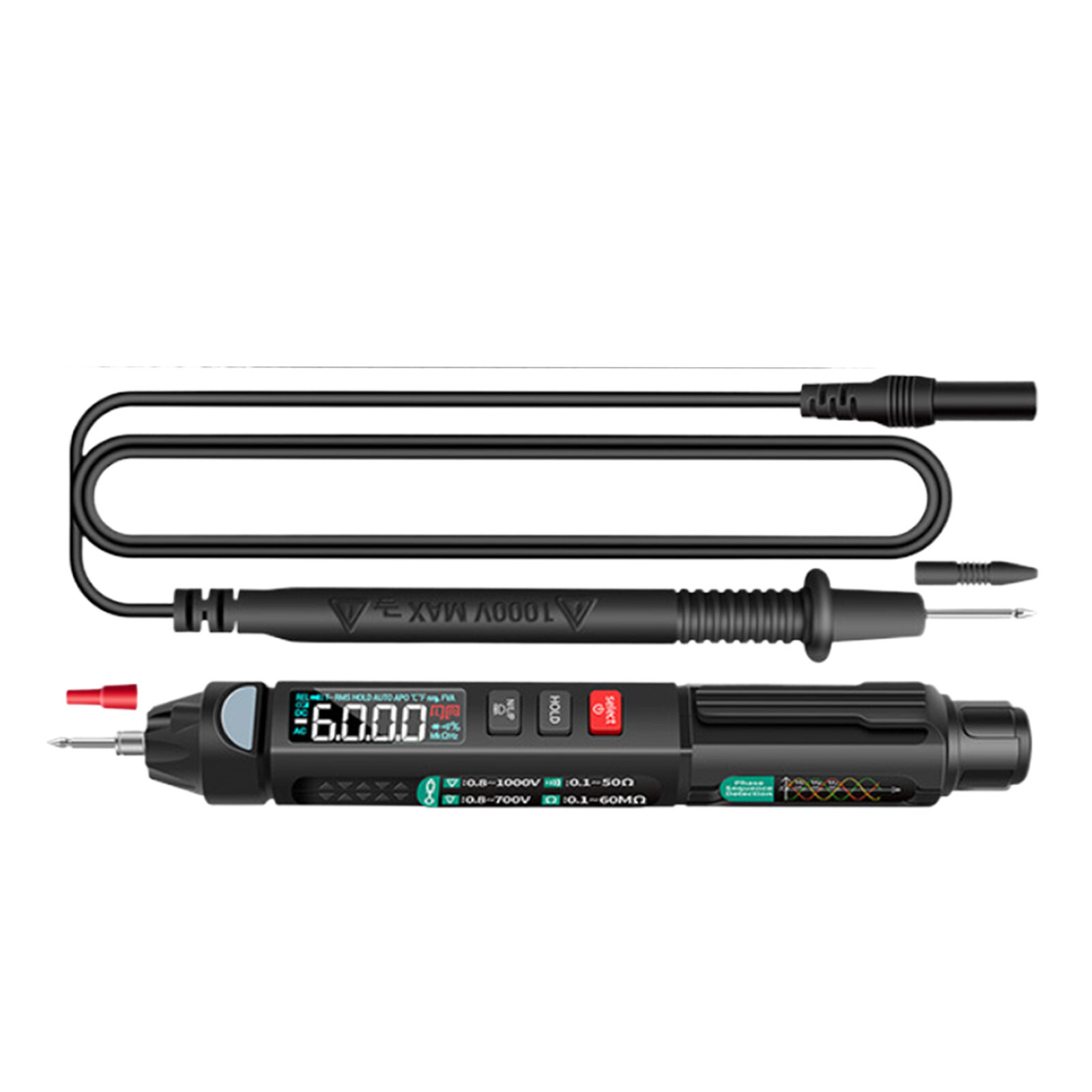Multi -function Digital Multimeter Pen Smart Voice Broadcast DC AC Tester MeteQY