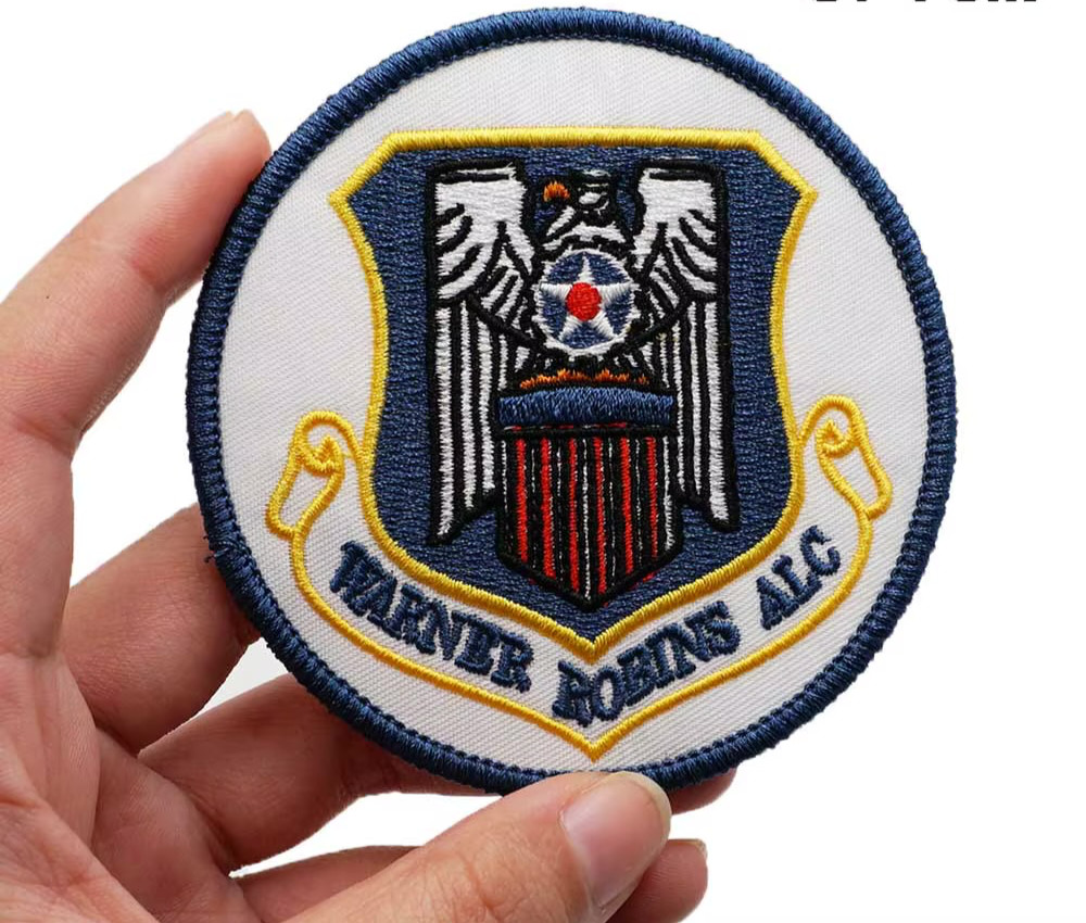 VINTAGE STYLE WARNER ROBINS ALC (AIR LOGISTIC COMPLEX) EMBROIDERED IRON-ON PATCH