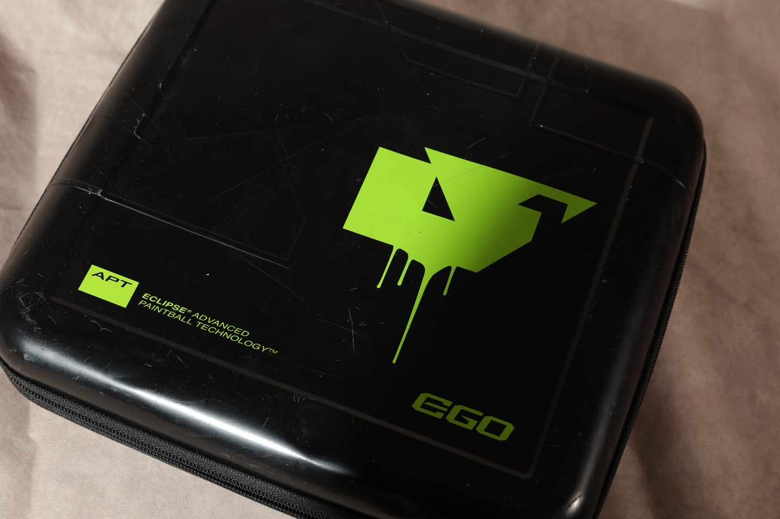 Planet Eclipse Ego Paintball Marker Hard Case Black Green APT Storage Box