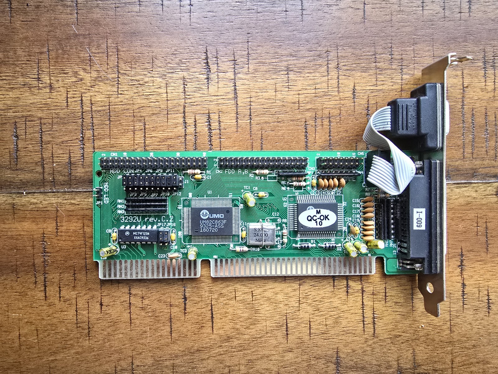 Vintage UMC - 16-bit ISA Internal Multi-Controller Card - P/N # 3292U Rev. C.2