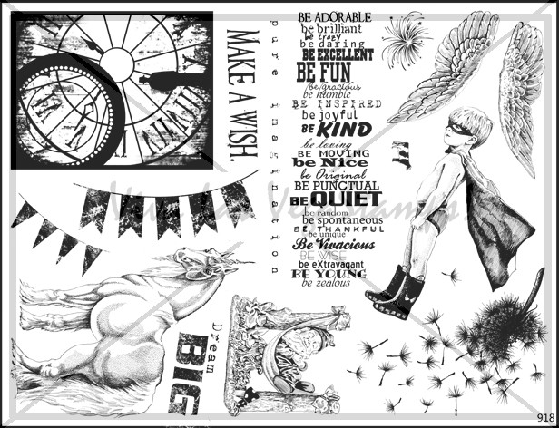 Unmounted Rubber Stamp Plate, Unmounted/Uncut Pink Rubber Stamps